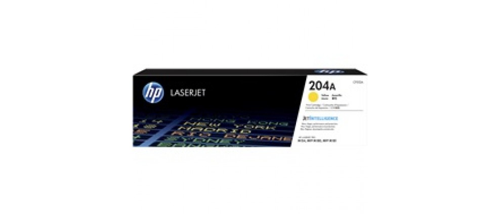 HP 204A Yellow Laserjet Toner Cartridge (CF512A) (900)